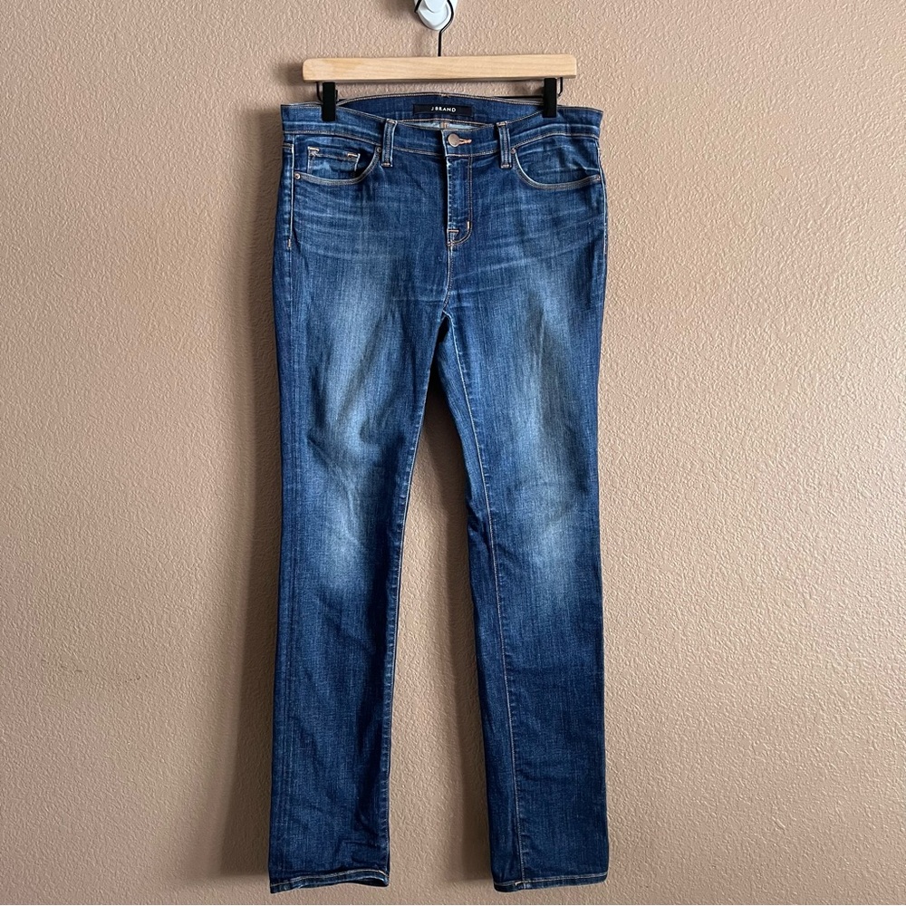 J Brand Dark Vintage Denim Straight Leg Jeans Size 30